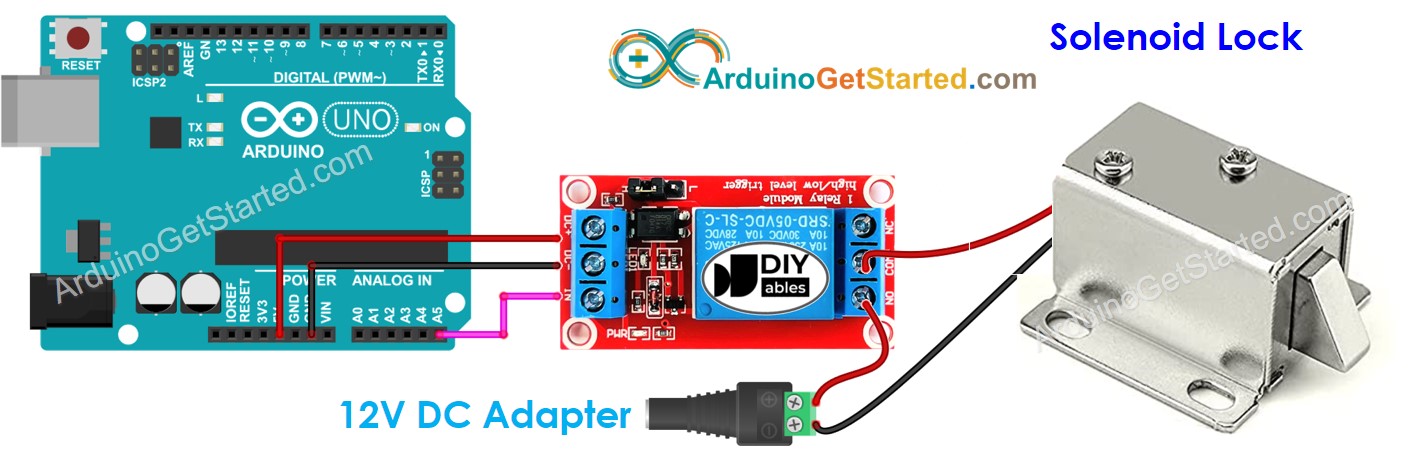 Arduino Solenoid Lock Wiring Diagram