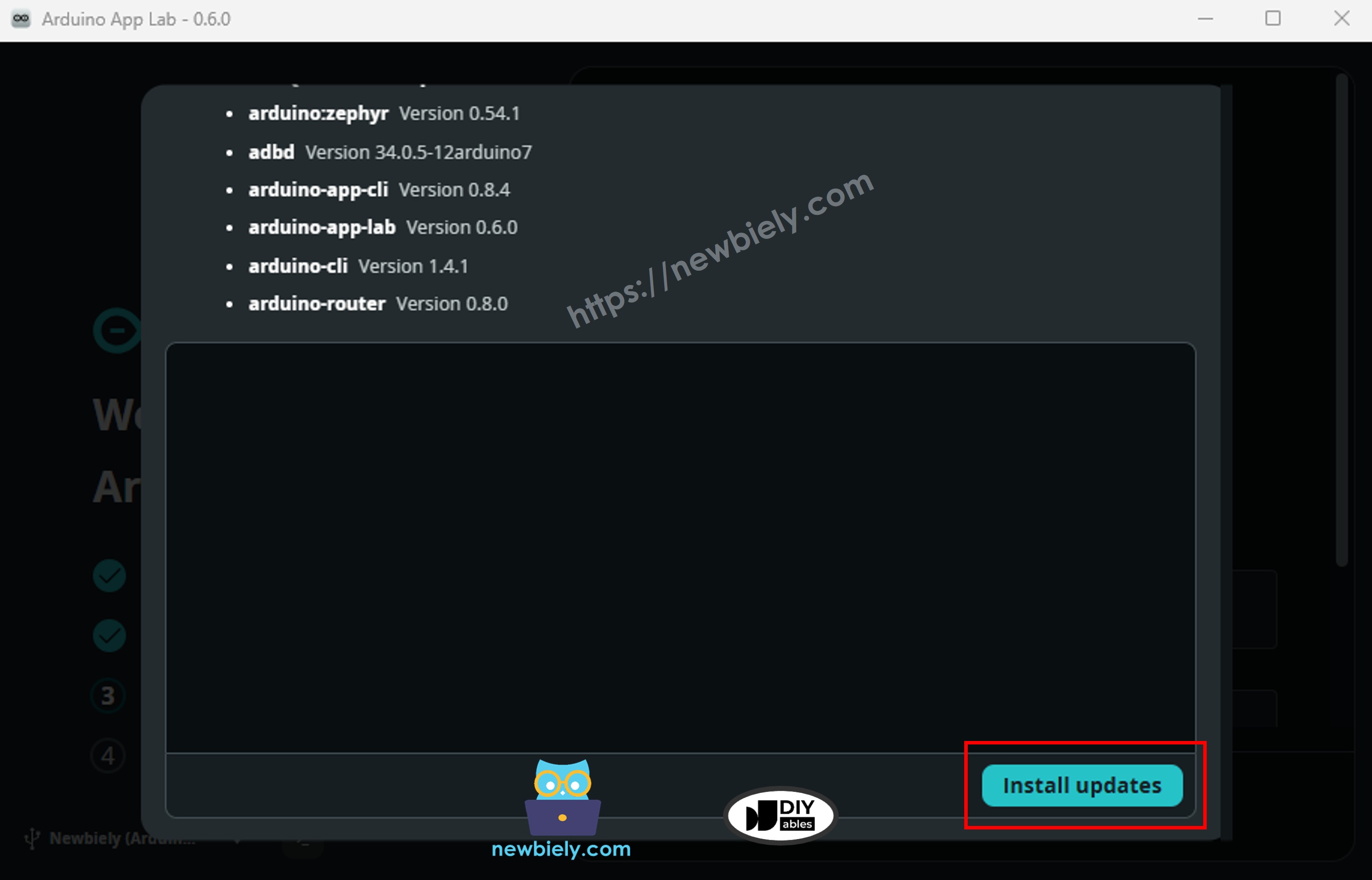 아두이노 app lab - firmware update