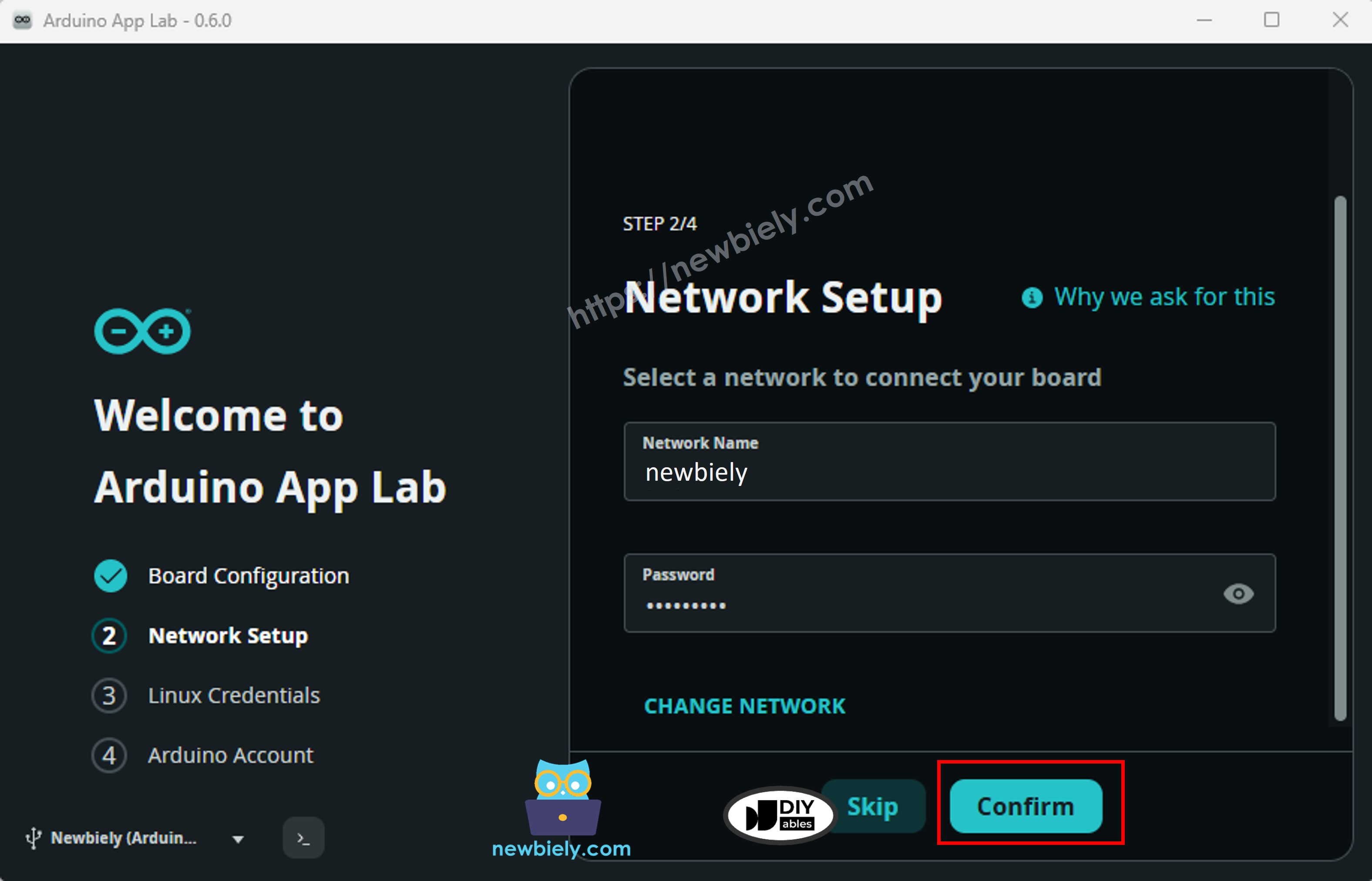 아두이노 app lab - wi-fi credentials