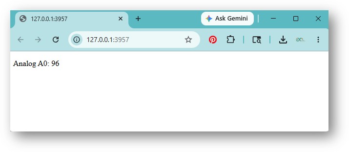 Arduino UNO Q simple 웹 서버 page