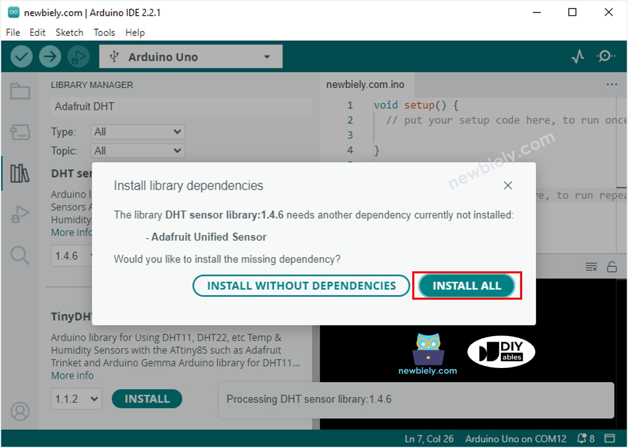 Arduino UNO R4 Adafruit 통합 센서 라이브러리