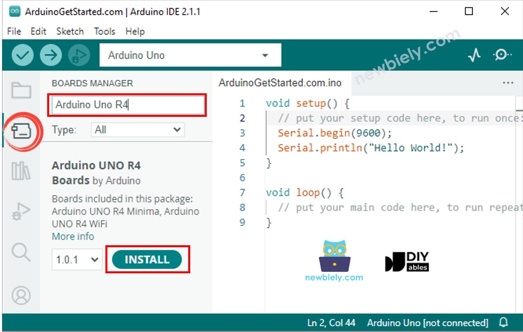 Arduino IDE - Arduino UNO R4 설치 방법