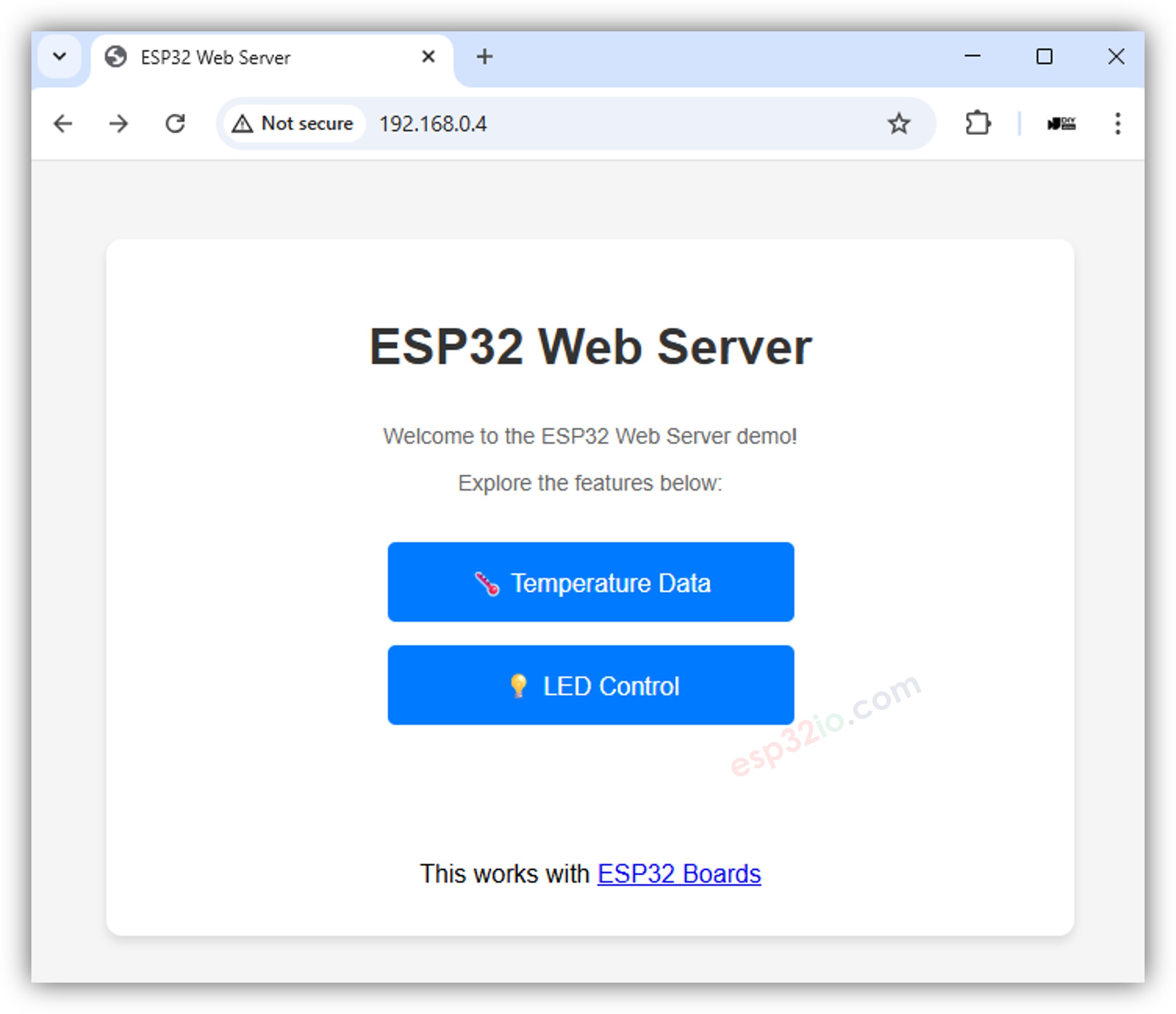 ESP32 웹 서버