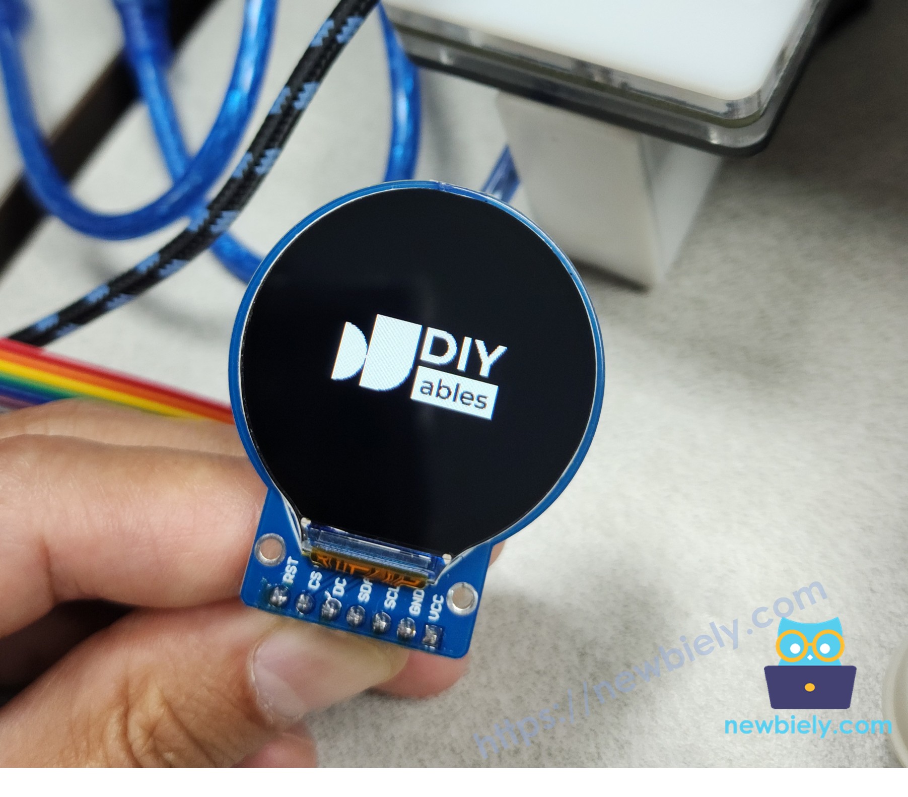 ESP32 C3 Super Mini round circular tft lcd 디스플레이 screen 디스플레이 image