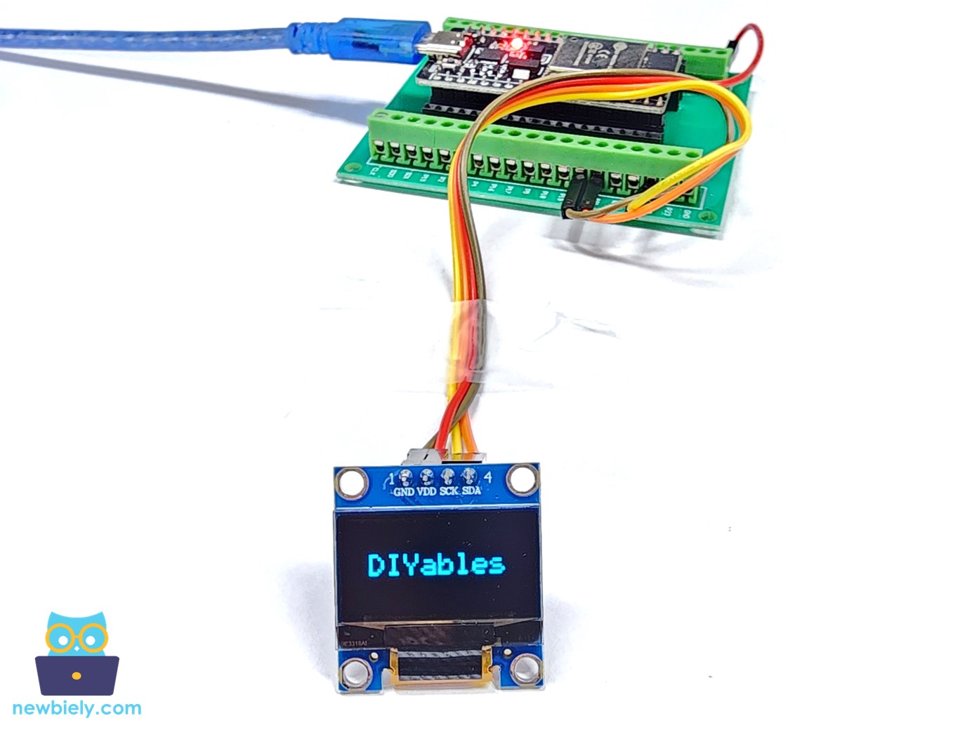 ESP32 마이크로파이썬 oLED 수직 및 수평 중앙 정렬