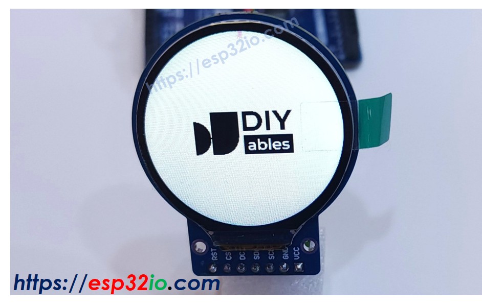 ESP32 원형 tft lcd 디스플레이, sd 카드에서 이미지 표시