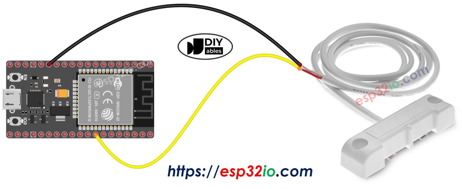 ESP32 누수 감지기 배선도