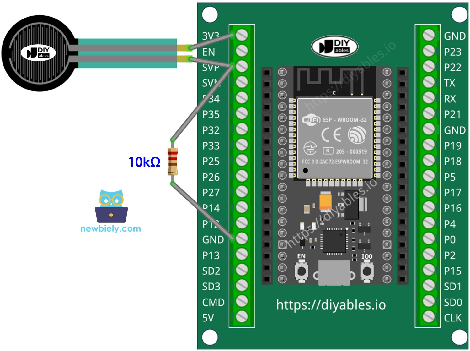 ESP32와 힘 센서를 연결하는 방법