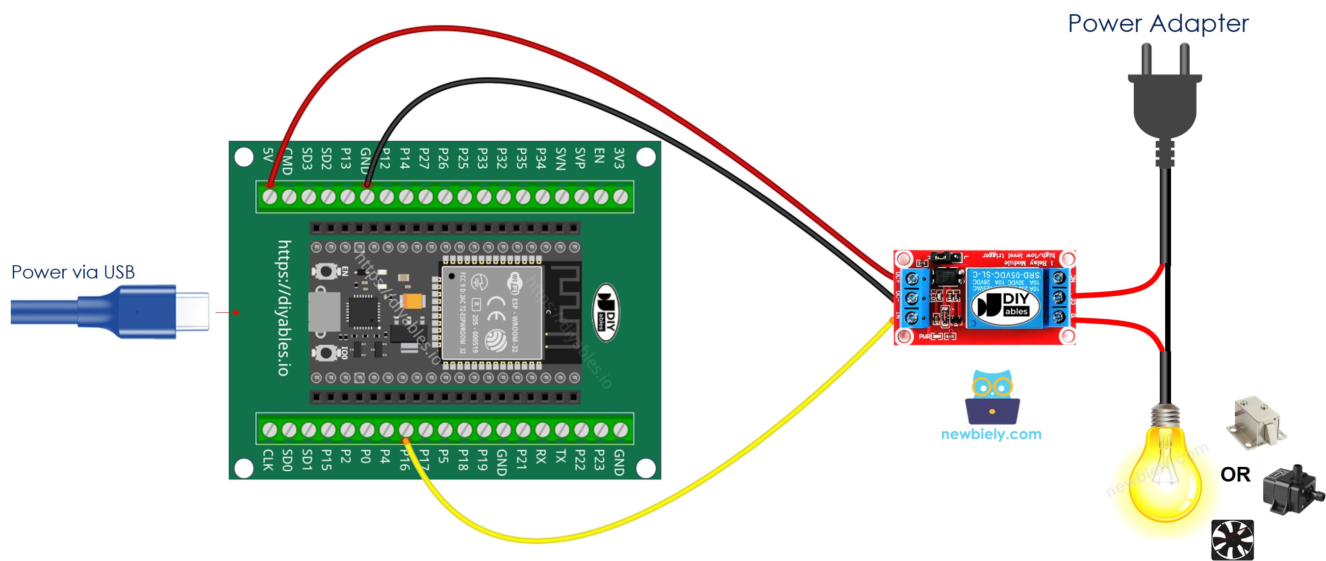 ESP32와 릴레이를 연결하는 방법