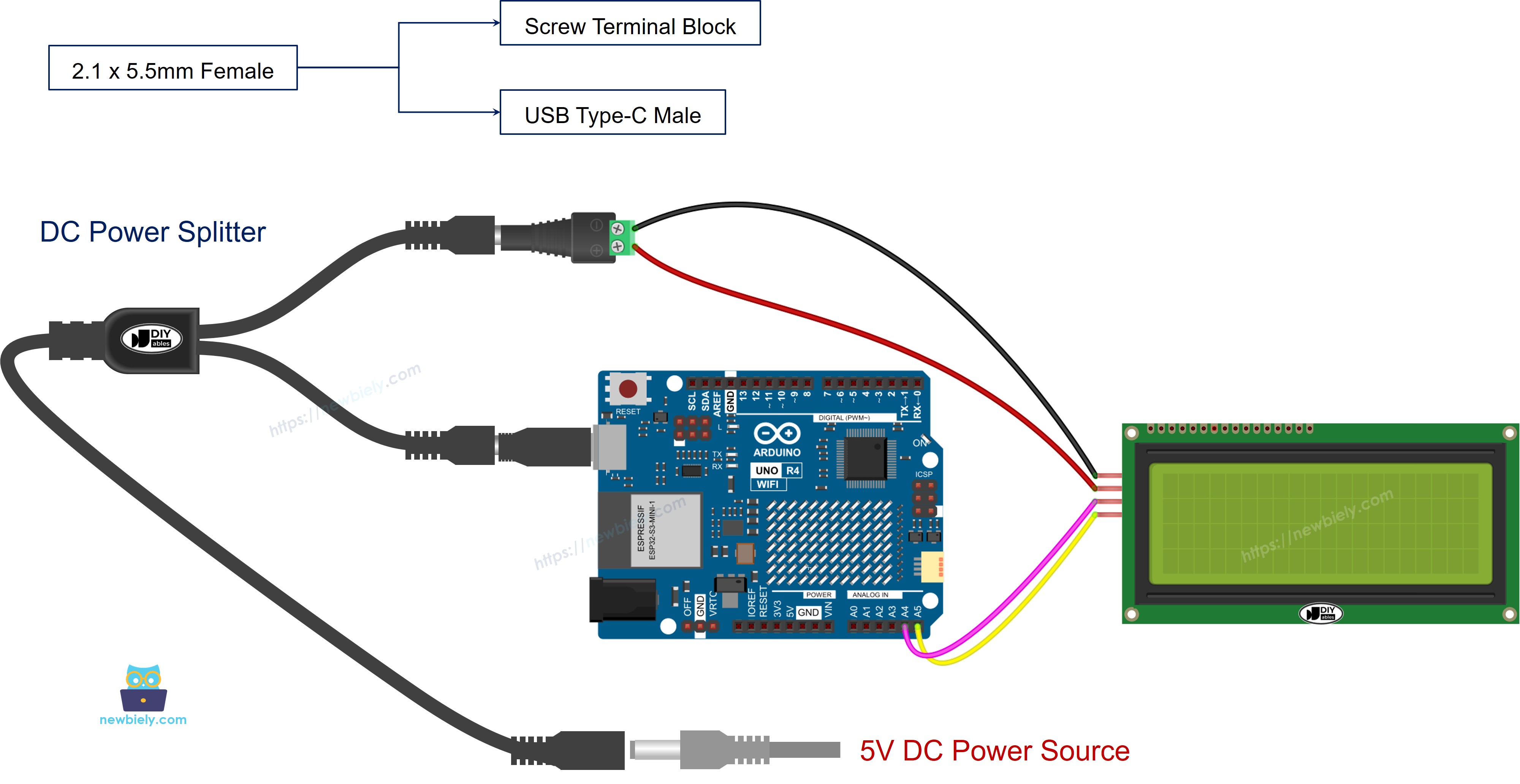 Arduino Uno R4 전원을 공급하는 방법