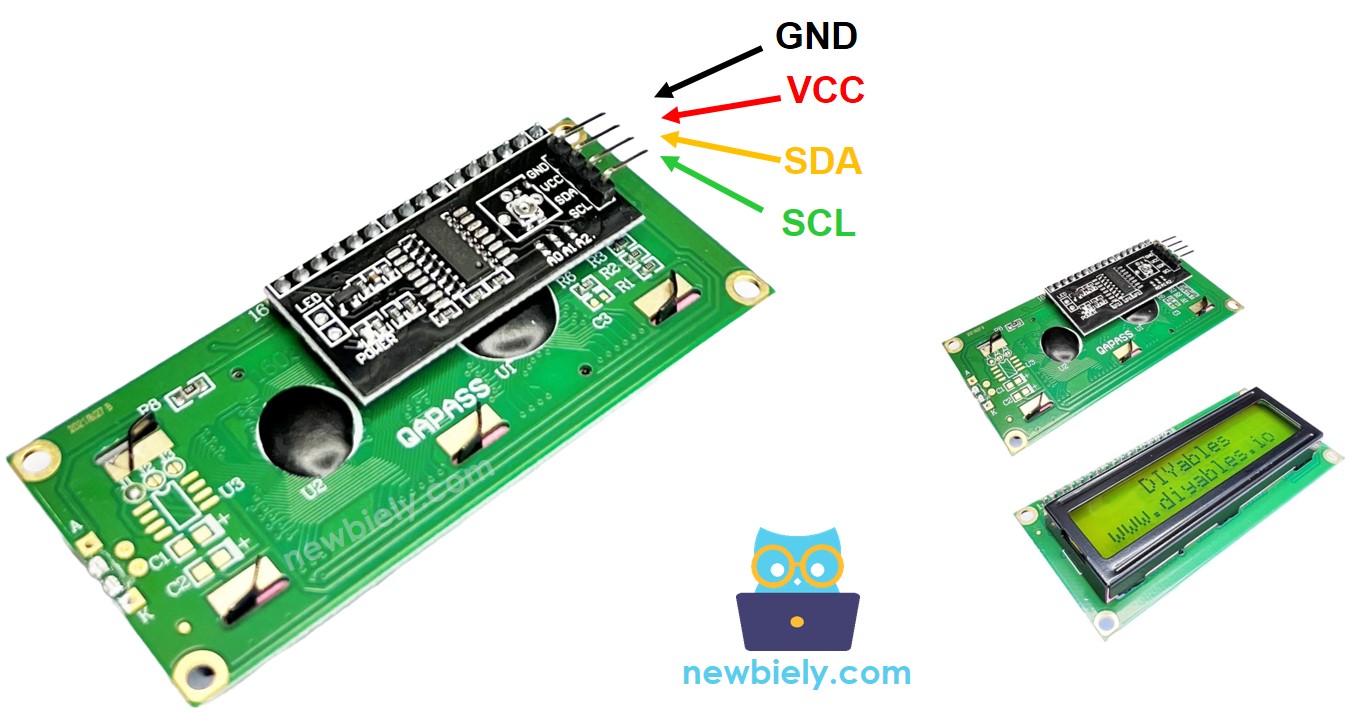 LCD I2C pinout