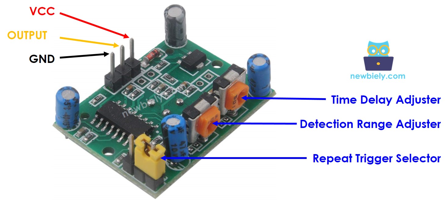 HC-SR501 Motion Sensor Pinout