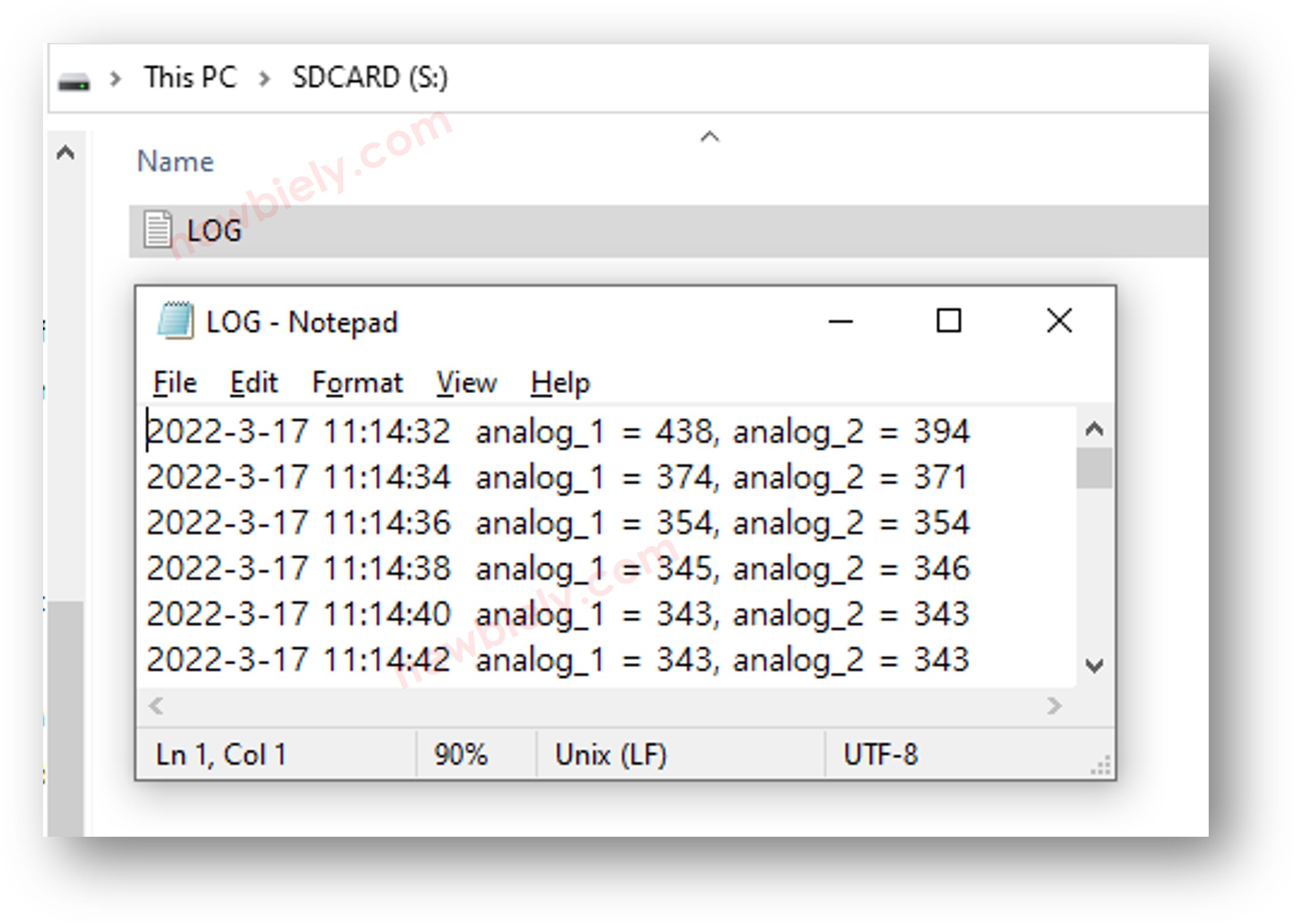 시간 정보와 함께 라즈베리 파이 피코 로그를 micro sd 카드에 기록하기