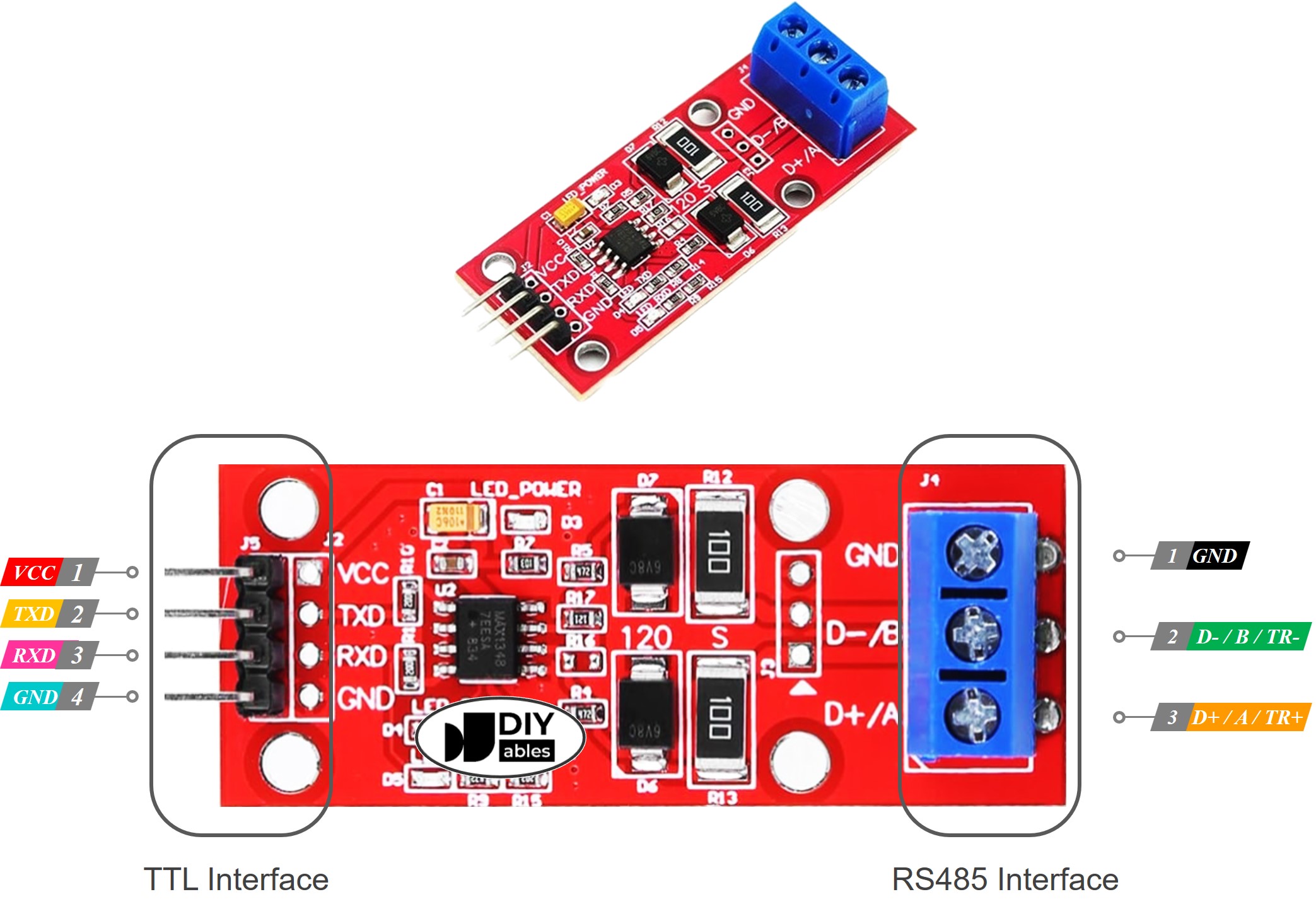 rs-485 module 사용법 핀아웃