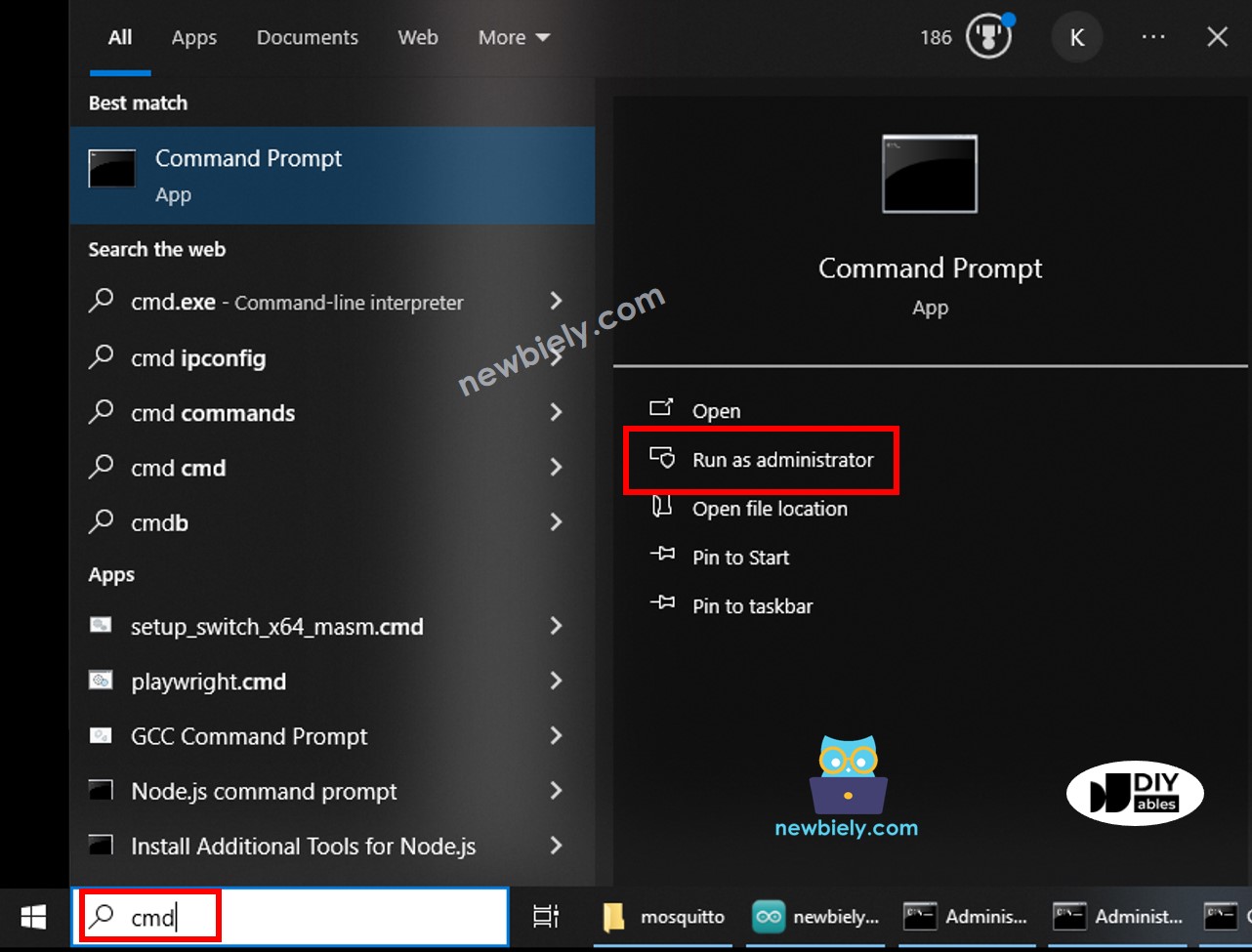 Windows command prompt administrator